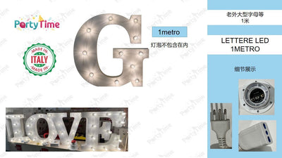 LETTERE LED 1METRO G