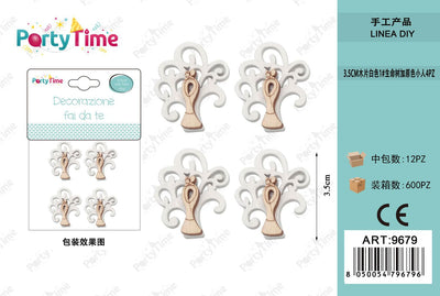 *3.5CM DECORAZIONE ALBERO 4PZ