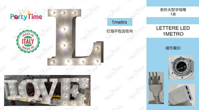 LETTERE LED 1METRO L