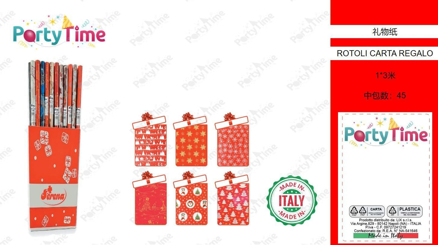 CARTA REGALO NATALE 1*3M