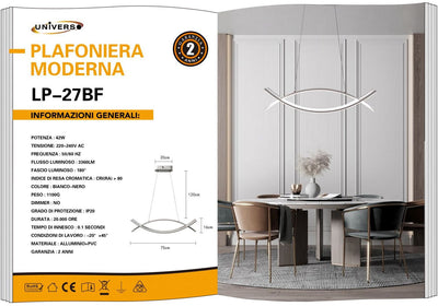 LAMPADARIO DA SOFFITTO/41W/6500K