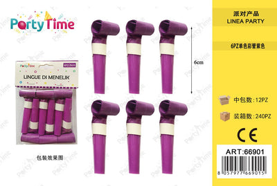 *LINGUE DI MENELIK 6PC 6CM VIOLA