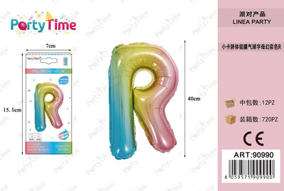 *PALLONCINO MYLAR COLOR 35CM LET R