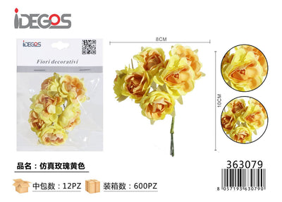 FIORI ROSE DECORATIVI GIALLO