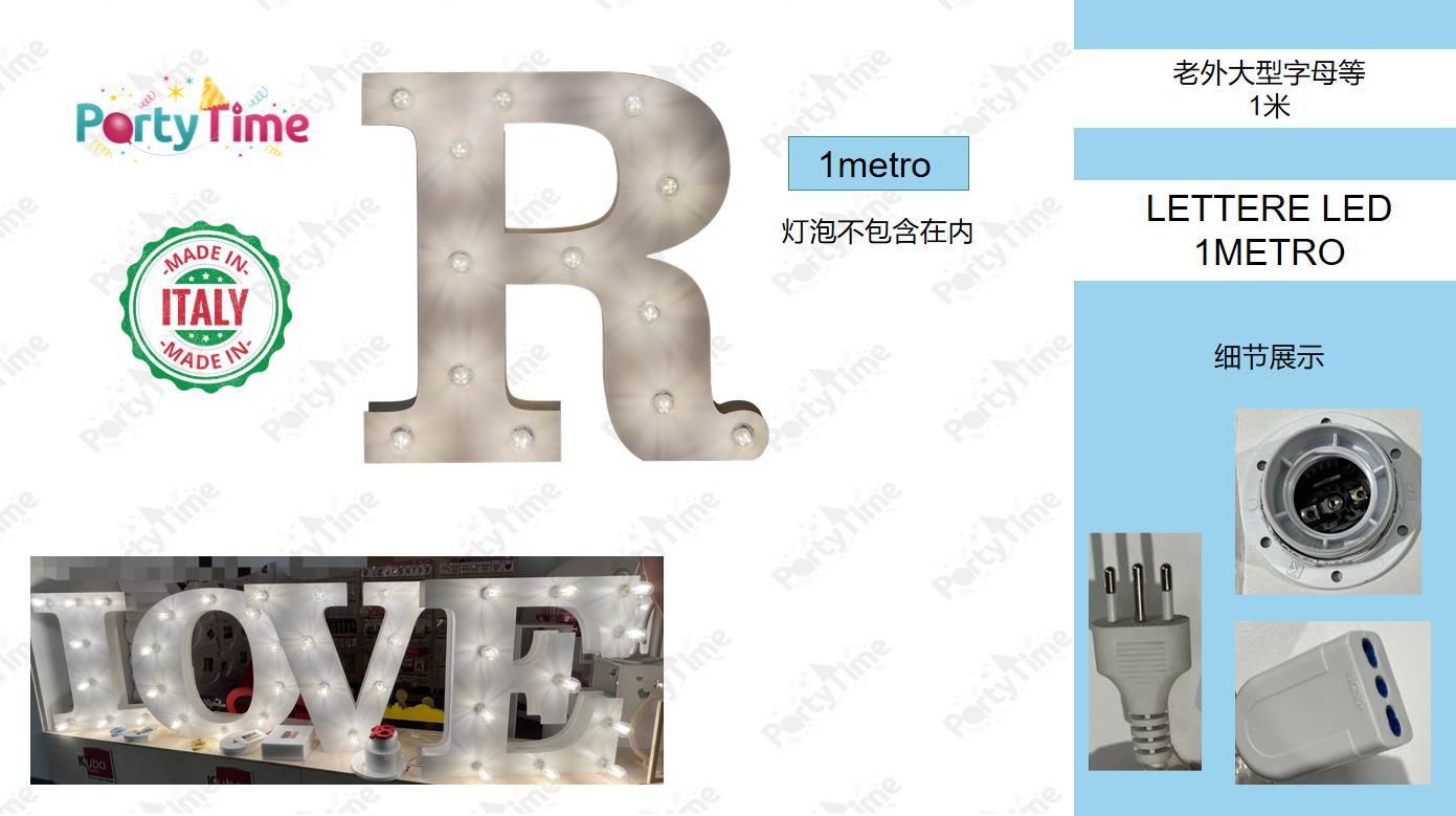 LETTERE LED 1METRO R