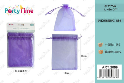 *SACCHETTI PORTACONFETTI 13*18cm 4pz viola