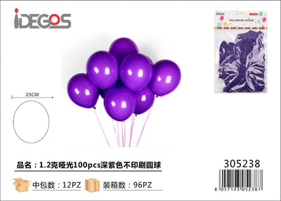 PALLONCINI DA 100PZ 1.2G MATTE VIOLA