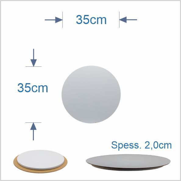 CAKE BOARD PERFETTO NUDO 40 CM COL BIANCO